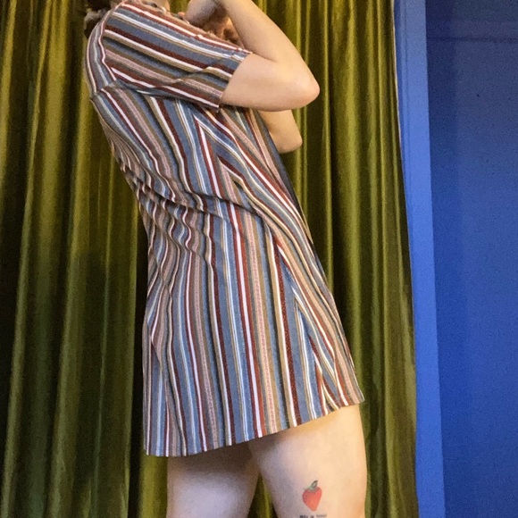 BCBGeneration striped babydoll t-shirt dress - Picture 5 of 8